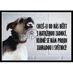 Tabulka NATRŽENÁ ZADNICE - hliník