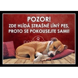 Tabulka LÍNÝ PES - hliník