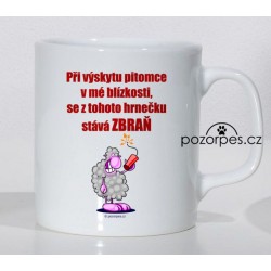Hrneček bílý "Pitomec"