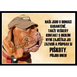 Tabulka KARANTÉNA - hliník