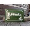 Smaltovaná cedulka se jménem DÁŠENKA - VÝPRODEJ
