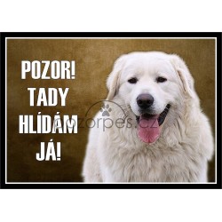 Tabulka Slovenský čuvač - hliník