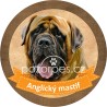 ANGLICKÝ MASTIF- samolepy na auto19cm/ 3ks