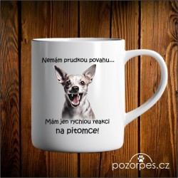 Hrnek bílý - RYCHLÁ REAKCE NA PITOMCE