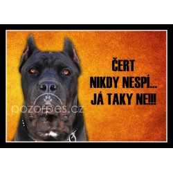 Tabulka ČERT NIKDY NESPÍ