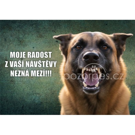 Tabulka RADOST Z NÁVŠTĚVY hliník