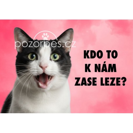 Tabulka KDO TO K NÁM LEZE hliník