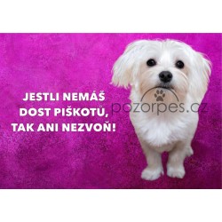 Tabulka PIŠKOTY hliník