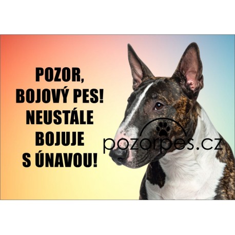 Tabulka BOJOVÝ PES hliník