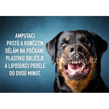 Tabulka AMPUTACE hliník