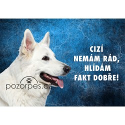 Tabulka CIZÍ NEMÁM RÁD! hliník