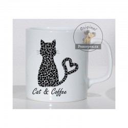 Hrnek bílý - CAT & COFFEE